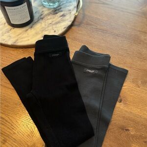 ZARA leggings in black and gray